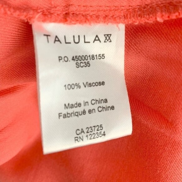 Aritzia Talula Shorts High Rise Waist elastic waistband Coral Pink Flowy Small - Picture 9 of 16